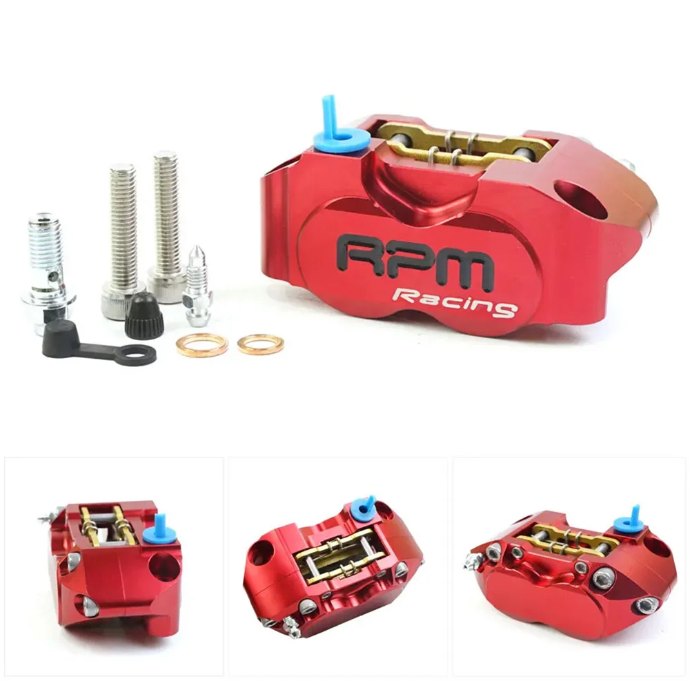Caliper de freno de 4 pistones RPM para Yamaha Aerox Nitro RSZ JOG BWS Zuma GROM Scooter Dirt Bike
