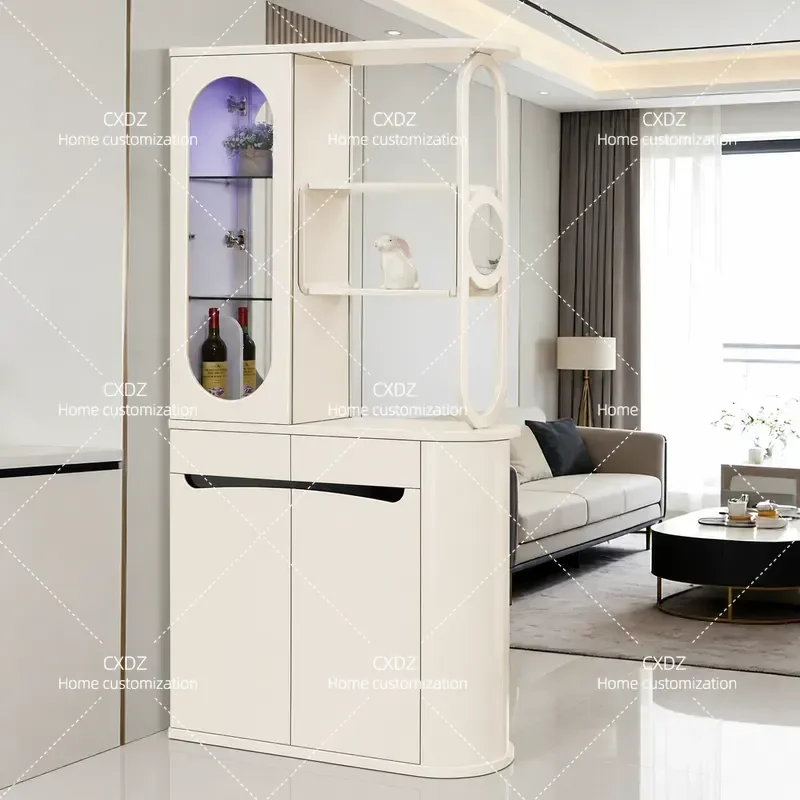 Barrett modern simple style foyer cabinet paint double-sided screen display cabinet living room porch cabinet partition