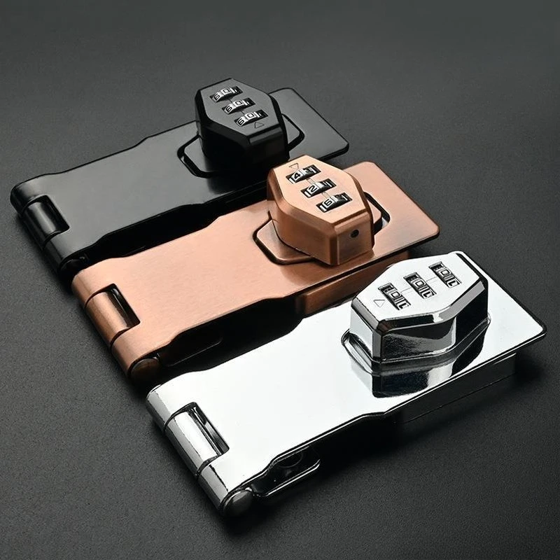 Wardrobe combination lono punching, cabinet, anti-theft drawer locker, refrigerator lock with, file cabinet door buckle