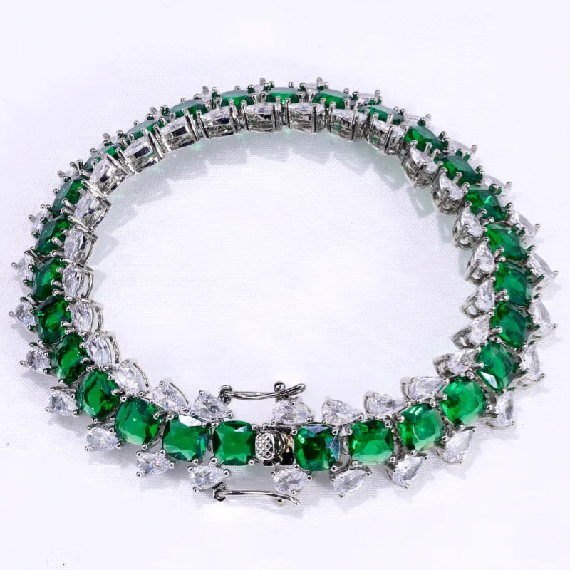 

JLB-380 New arrival women's emerald zircon bracelets fashion high-end exquisite zircon bracelets