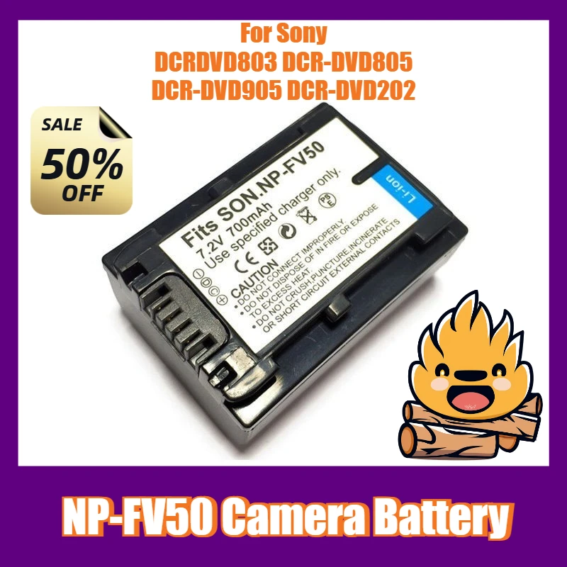 

NP-FV50 Camera Battery 7.2V 700mAh for Sony DCRDVD803 DCR-DVD805 DCR-DVD905 DCR-DVD202