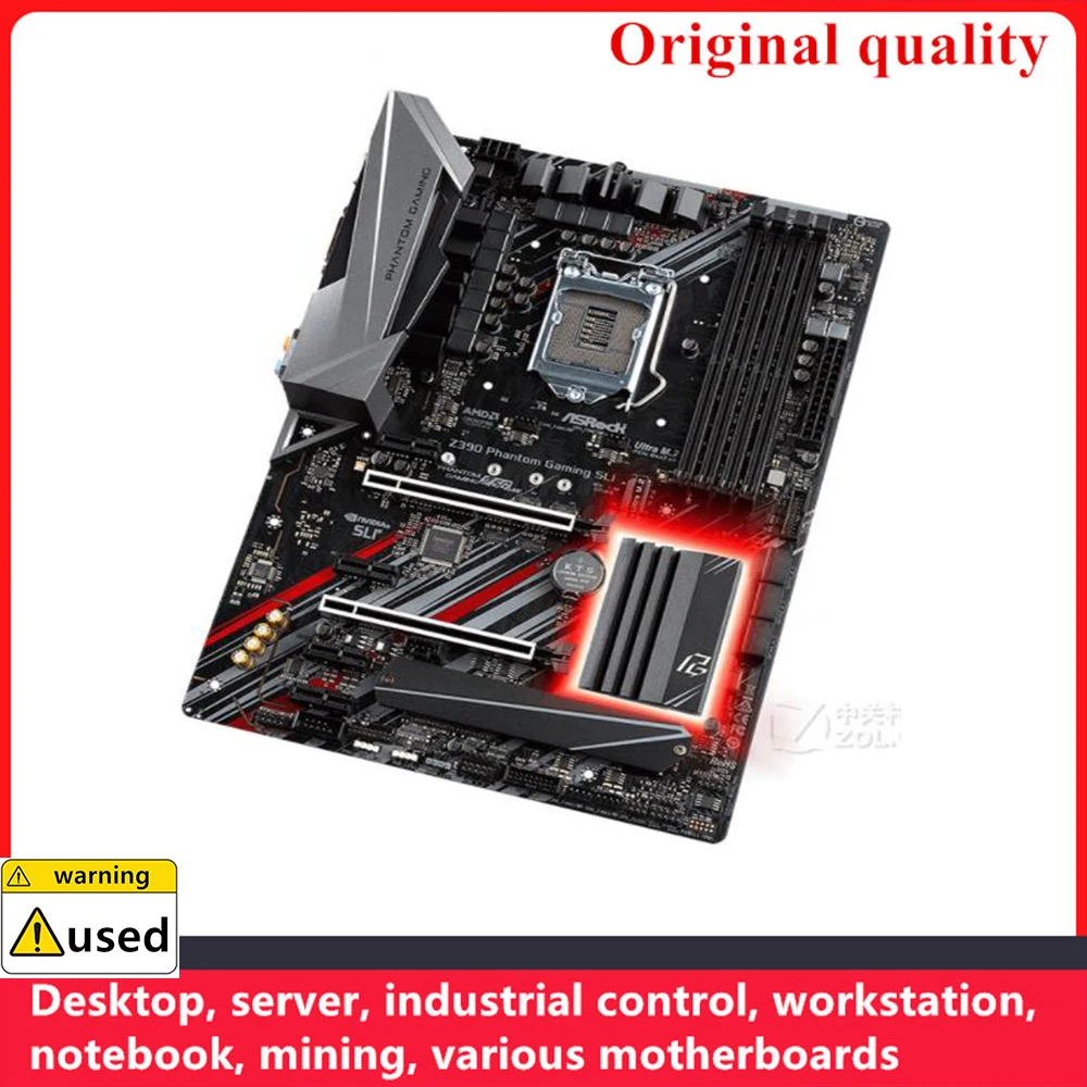 Used For ASROCK Z390 Phantom Gaming SLI Motherboards LGA 1151 DDR4 64GB ATX For Intel Z390 Desktop Mainboard M.2 NVME SATA III