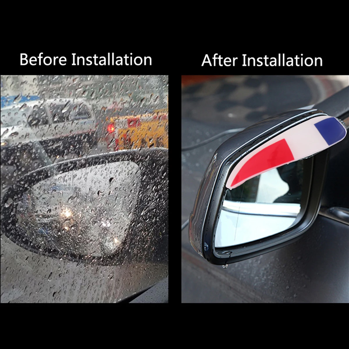 

Rearview Mirror Rain Guard PVC Board Waterproof Visor Side Mirror Shield Snow Proof Car Accessory For SUV Trucks