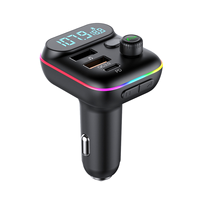 T70 Car Bluetooth MP3 Player FM Transmitter Universal Fast USB Charger Car