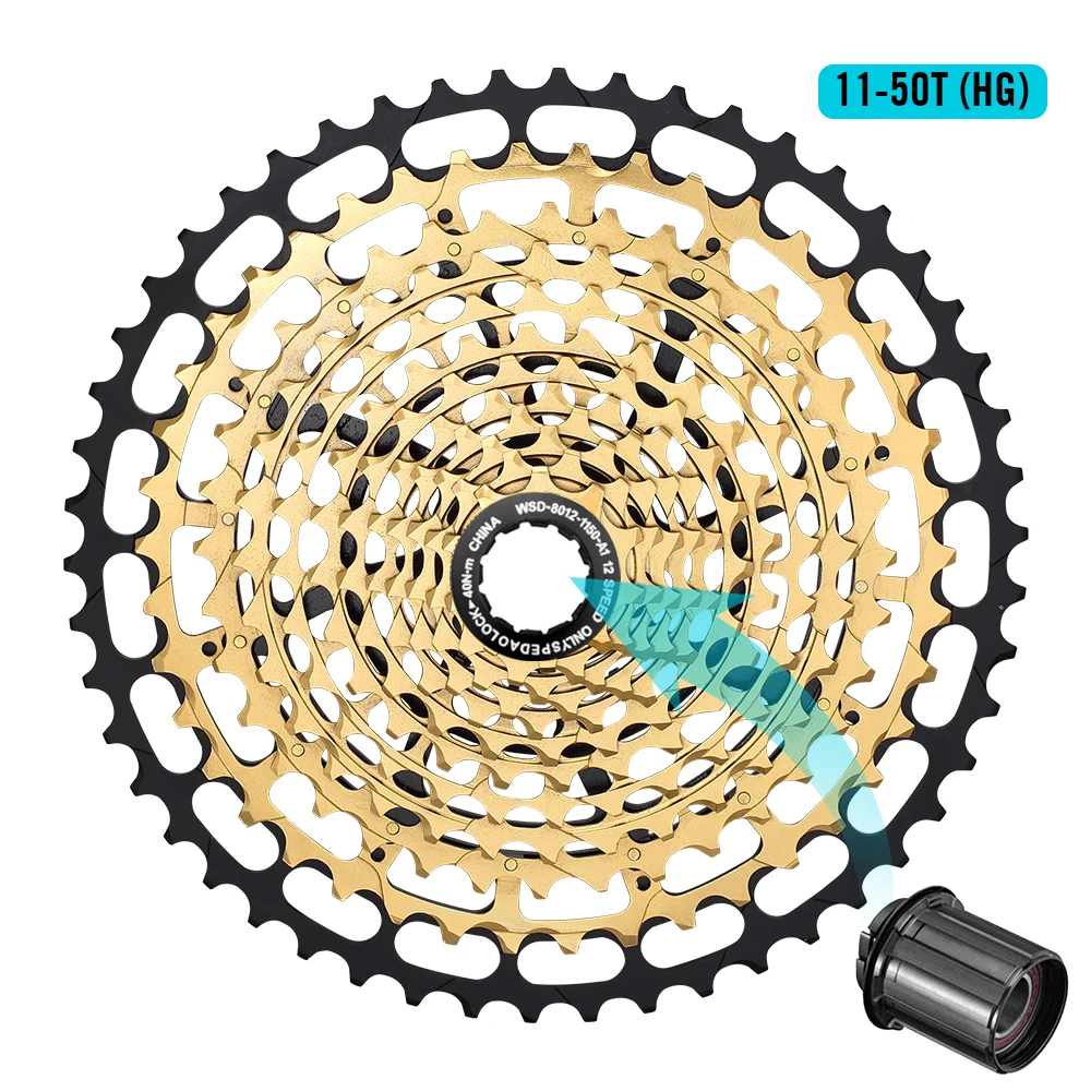 SPEDAO 12 Speed MTB Cassette 10-52T 10-50T 11-50T XD HG Vrijloop Lichtgewicht CNC K7 Tandwiel Aandrijflijn Upgrade Fiets Onderdelen