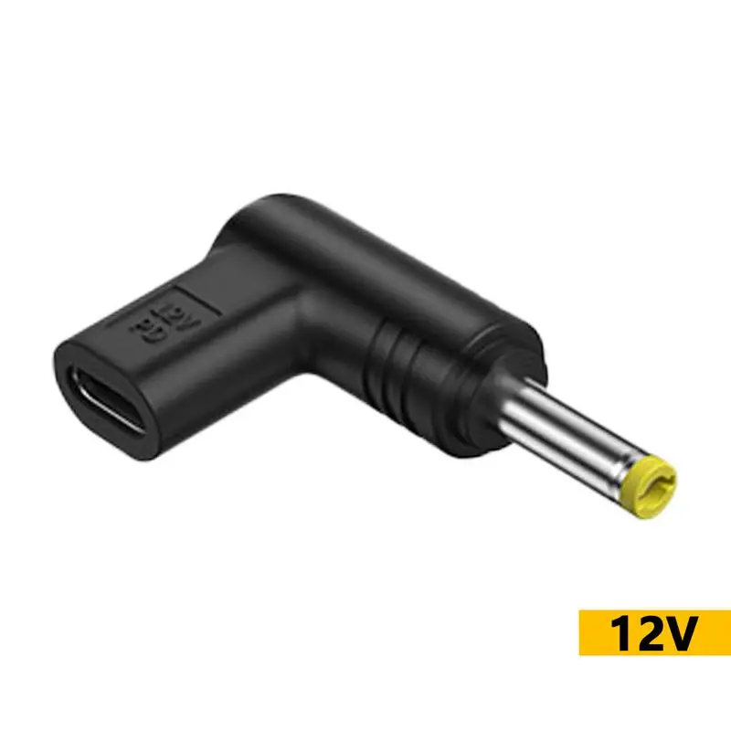 Usb tipo fêmea de c para dc adaptador 12v tipo c entrada fêmea para dc macho tambor jack tipo c fêmea a 5.5x2.5mm 5.2x2.1mm 4.8x1.7mm