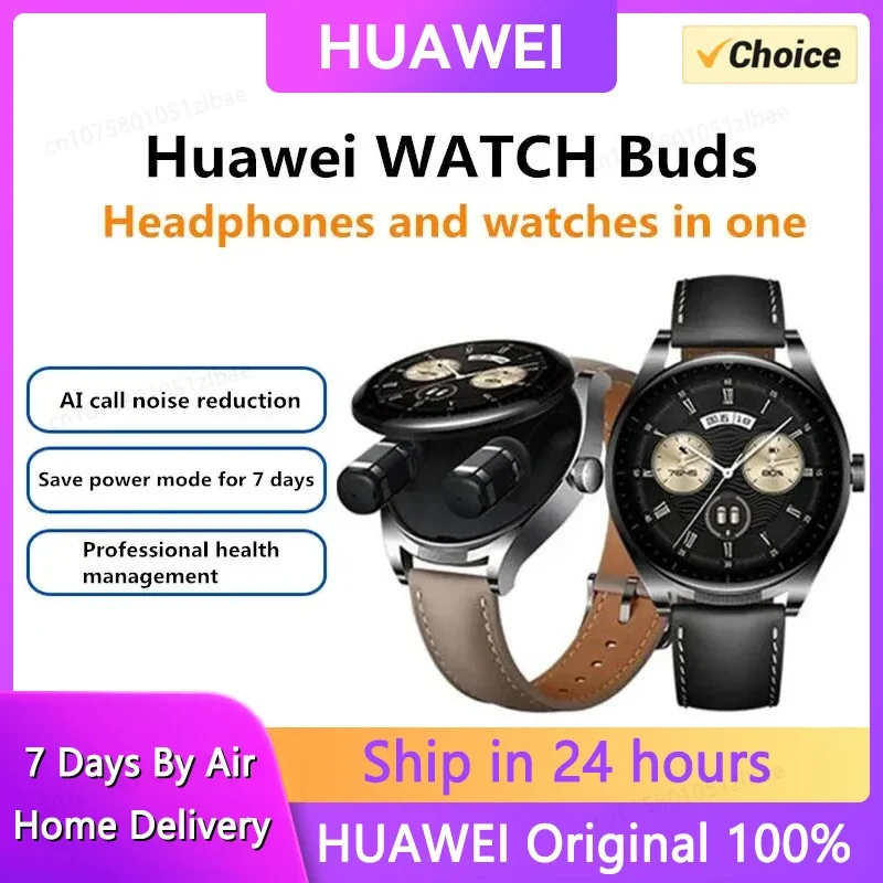 New Huawei WATCH Buds Headphones Watch Two-in-One Smart Watch AI Noise Reduction Call