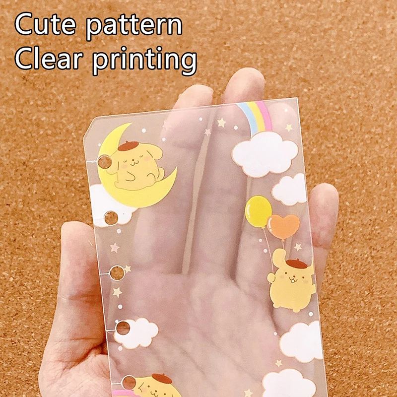 Sanrio Transparent Card Holder Handbooks Inner Storage Bag Loose Leaf Holder Photo Album Inner Page Binder Photocards Holder