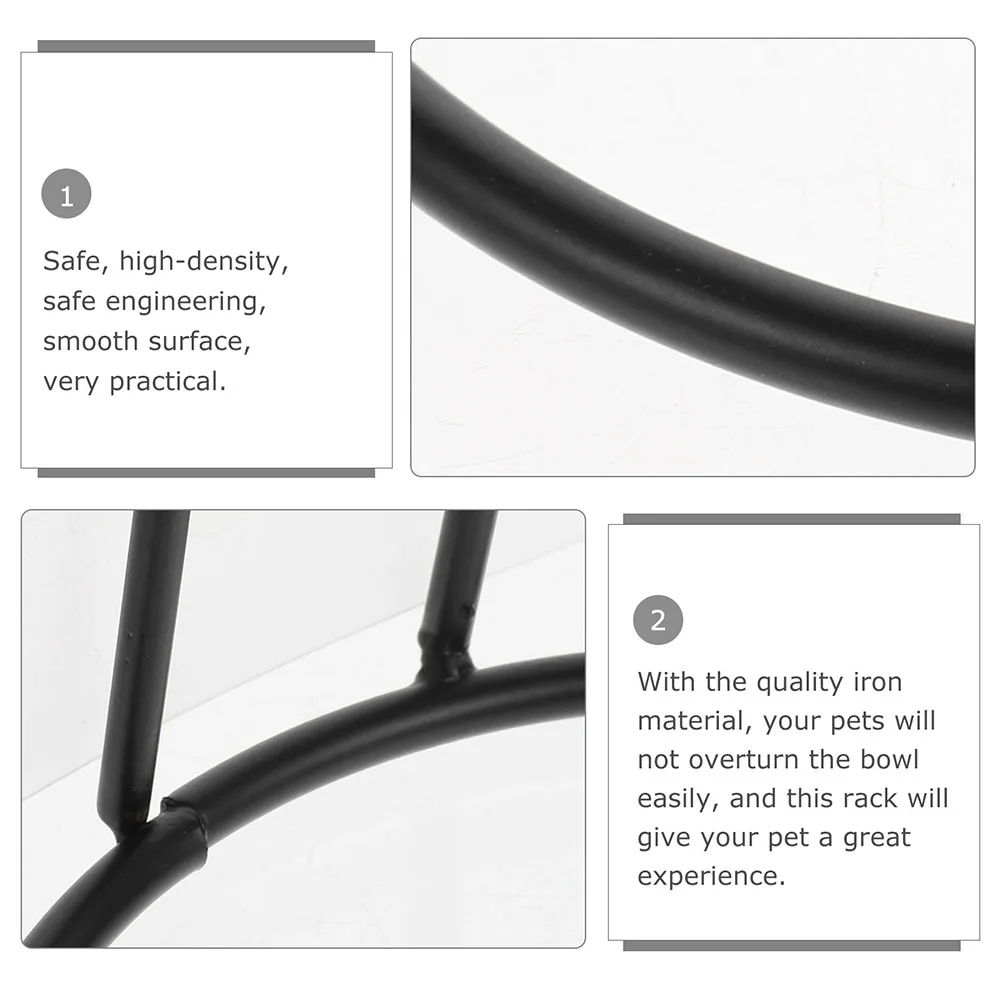 

1 set Wall Mounted Cat Bowl Holder Black Adjustable Non-Slip Feeding Rack For Home Hanging Type Feeder Bracket Pet Bowl Stand