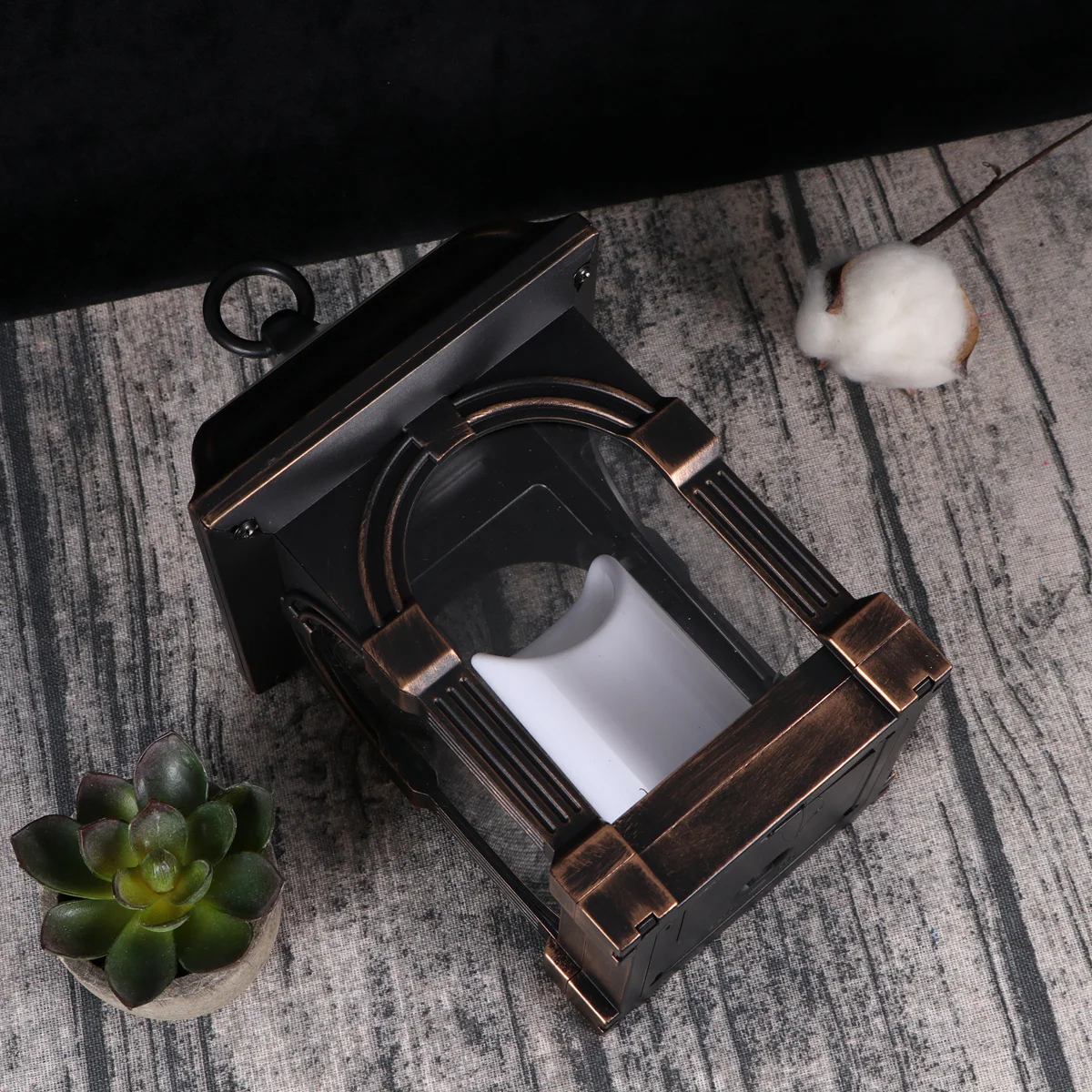 ضوء الشمس البرونزي الأنيق خمر الشكل حديقة الديكور الشمسية LED فانوس السيارات على الخروج توفير الطاقة الاستخدام الداخلي في الهواء الطلق