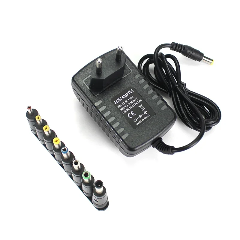 DC 5V 6V 9V 12V 2A Power Supply Adapter Charger AC 110V 220V AC DC Power Adapters DC Plug Converter EU US with 8pcs Connect Plug image 5