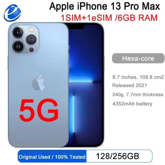 Original Apple iPhone 13 Pro Max 128GB 256GB ROM Genuine OLED A15 IOS Face  ID NFC Unlocked 5G - AliExpress