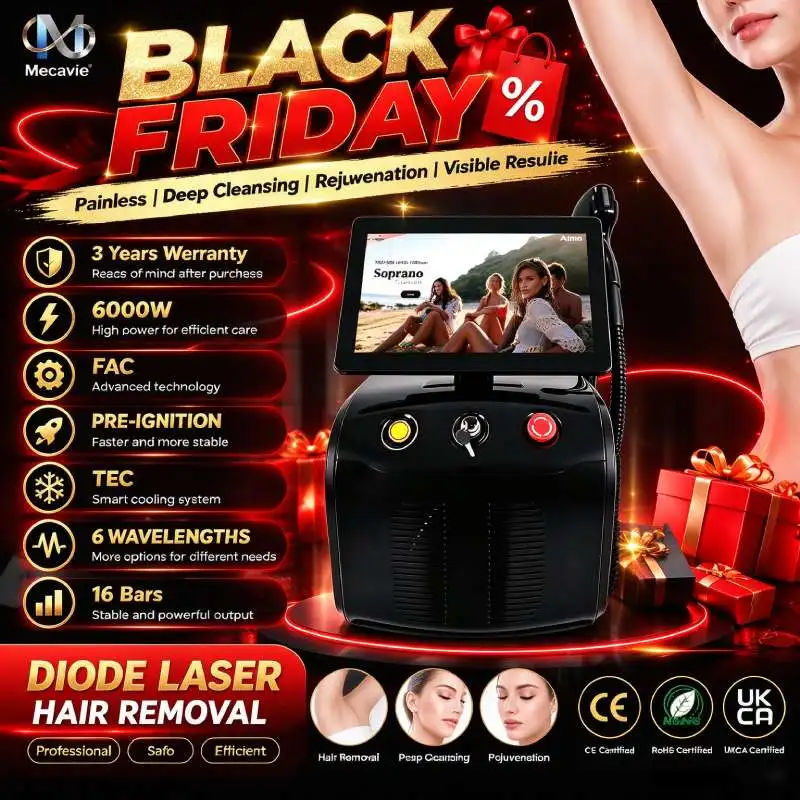 Portable Soprano Ice Titanium Diode Laser Hair Removal Machine 6 Wavelength 6000W Ice Cooling Painless Permanen