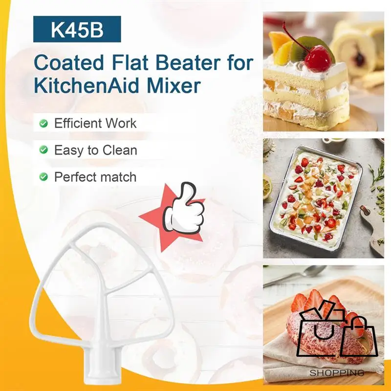 A28F-K45B مضرب مسطح مطلي لخلاط كيتشن ايد، لملحقات خلاط المساعدة في المطبخ، ملحقات خلاط كيتشن ايد كيتشن ايد