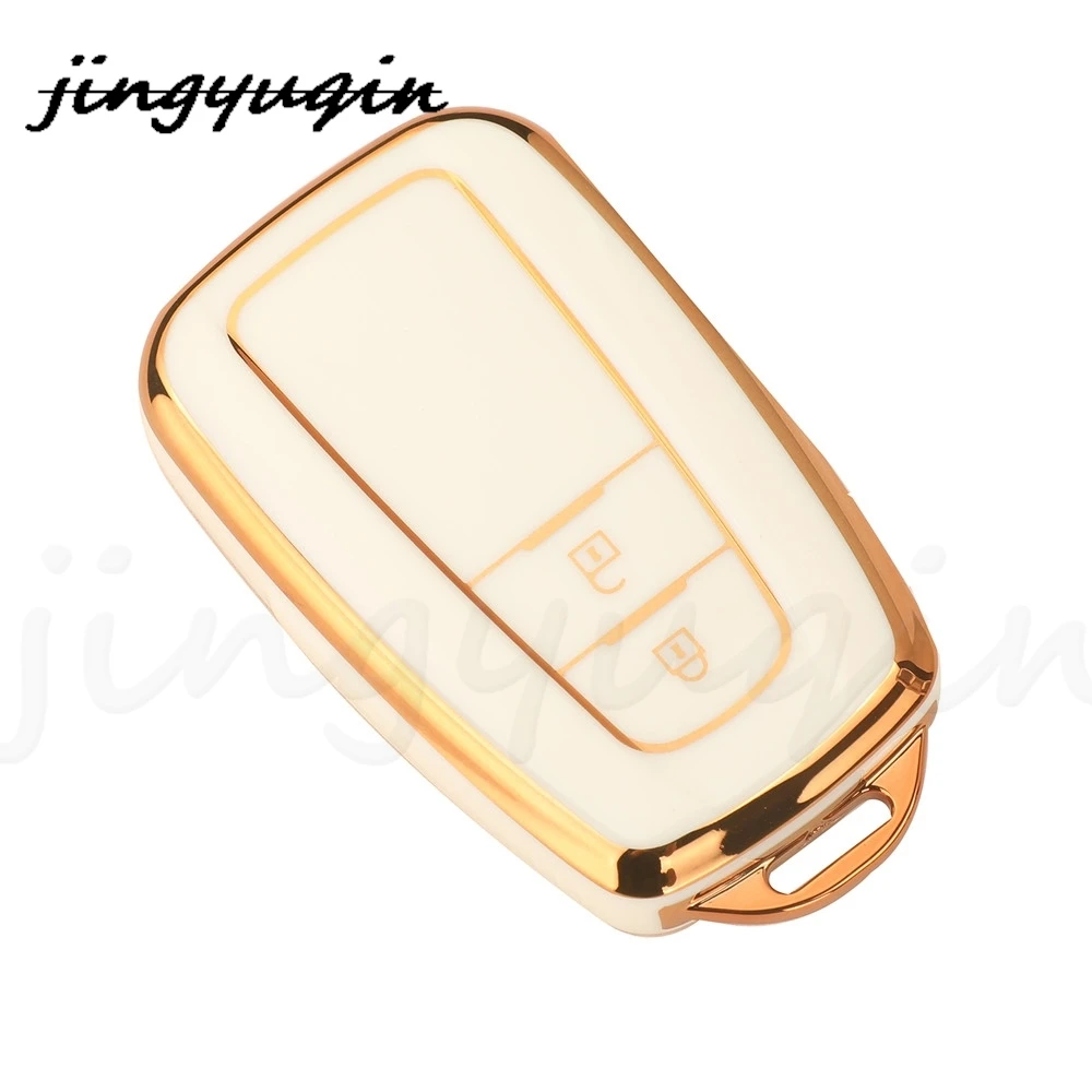 jingyuqin TPU Auto Remote Car Key Case Cover For Toyota CHR Camry Corolla RAV4 Highlander C-HR Prius Land Cruiser Prado view 3