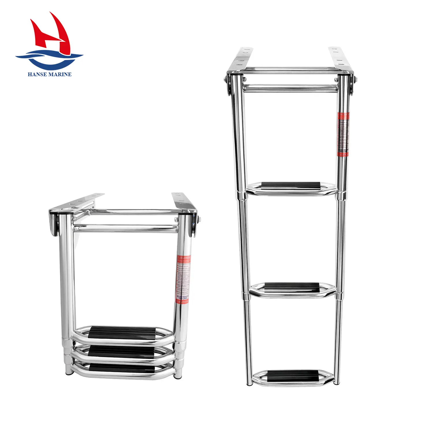 

HANSE MARINE Лестница для лодки из нержавеющей стали Регулируемая лестница с двойной трубчатой ступенькой Фурнитура для лодки-яхты