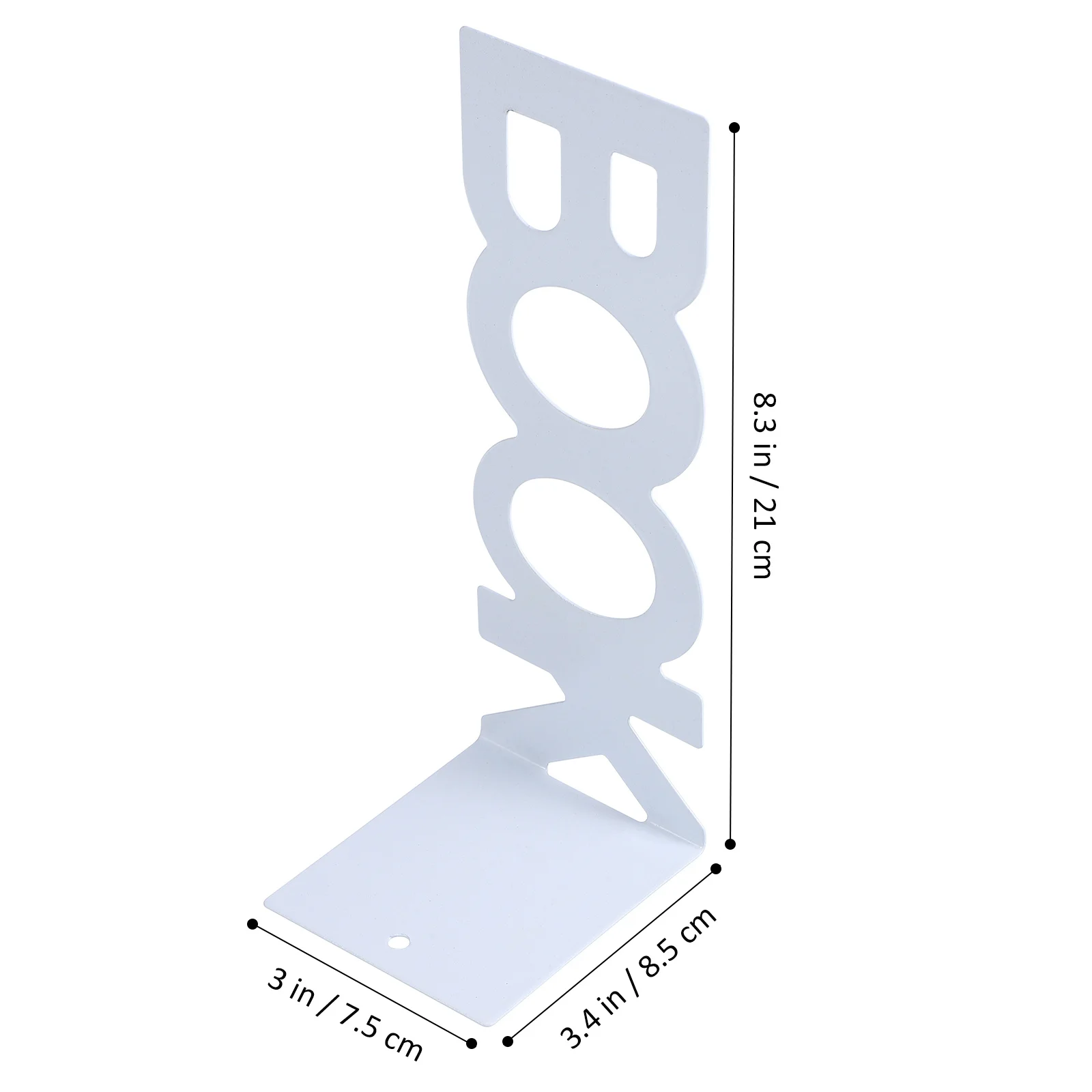 

4pcs Bookends Heavy Duty Metal Book Ends Non-Slip Decorative Holders For Shelves Study Accessories Shelf Organizer Reading