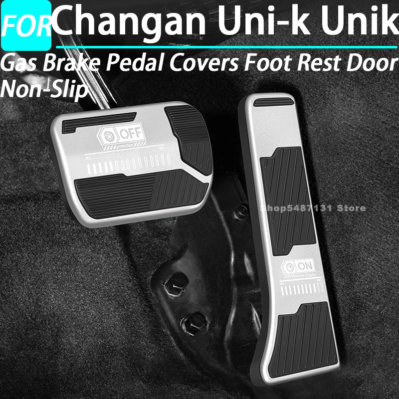 

Чехлы на педали газового тормоза, подставка для ног, дверь, нескользящая для Changan Uni-k Unik, внешние аксессуары 2024