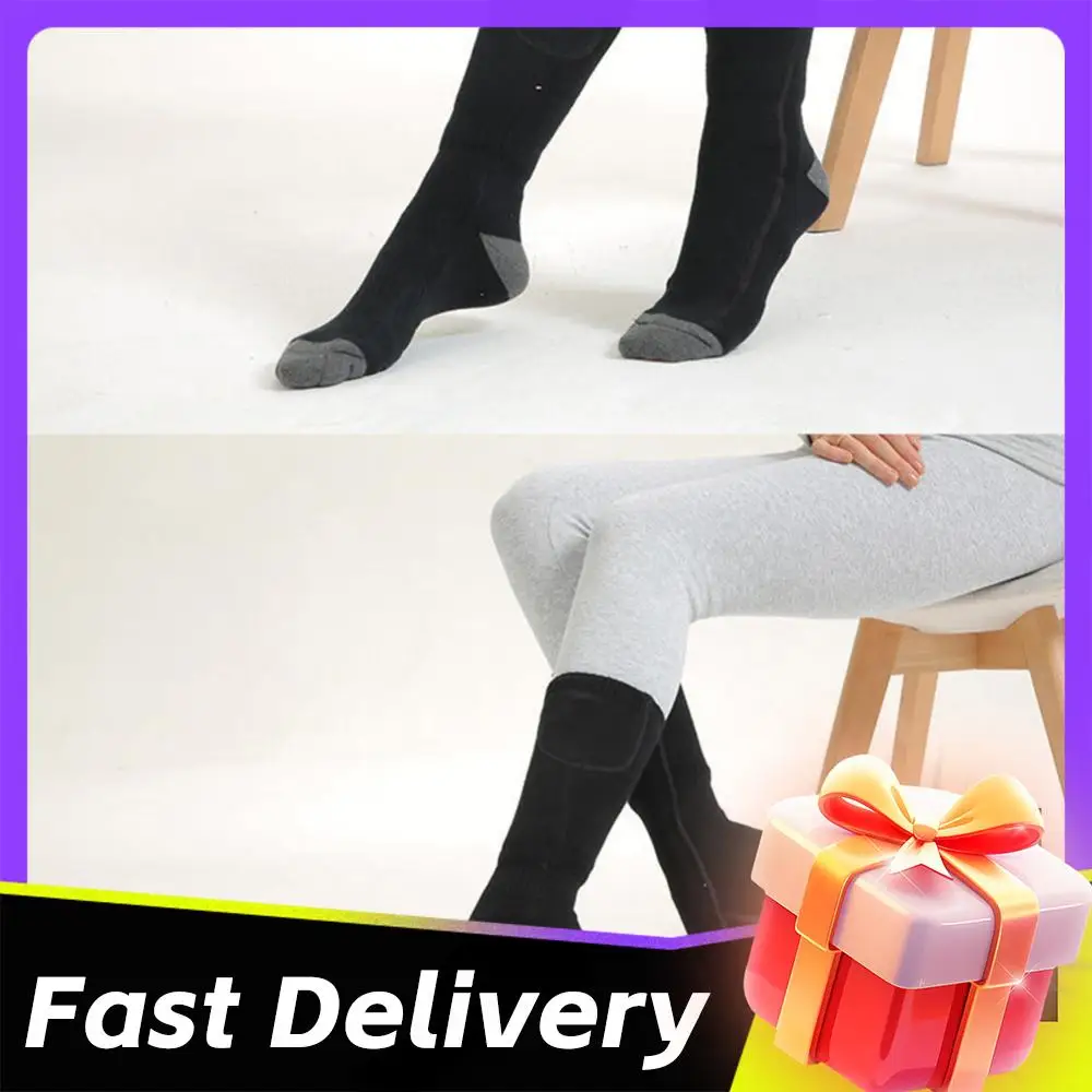 جوارب ذكية ساخنة للجنسين جوارب حرارية خارجية جوارب شتوية للتدفئة سريعة جوارب دافئة مقاومة للبرودة جورب تزلج (بدون بطارية) #1
