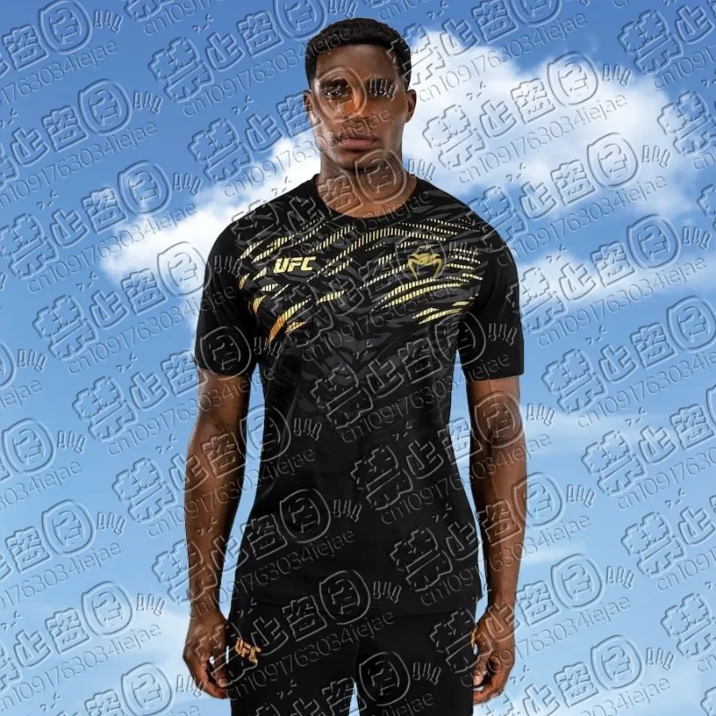 2026 جديد حار بيع UFC الملاكمة مباراة Pursuer تي شيرت للصيف المتضخم تنفس التجفيف السريع قصيرة الأكمام قميص أعلى