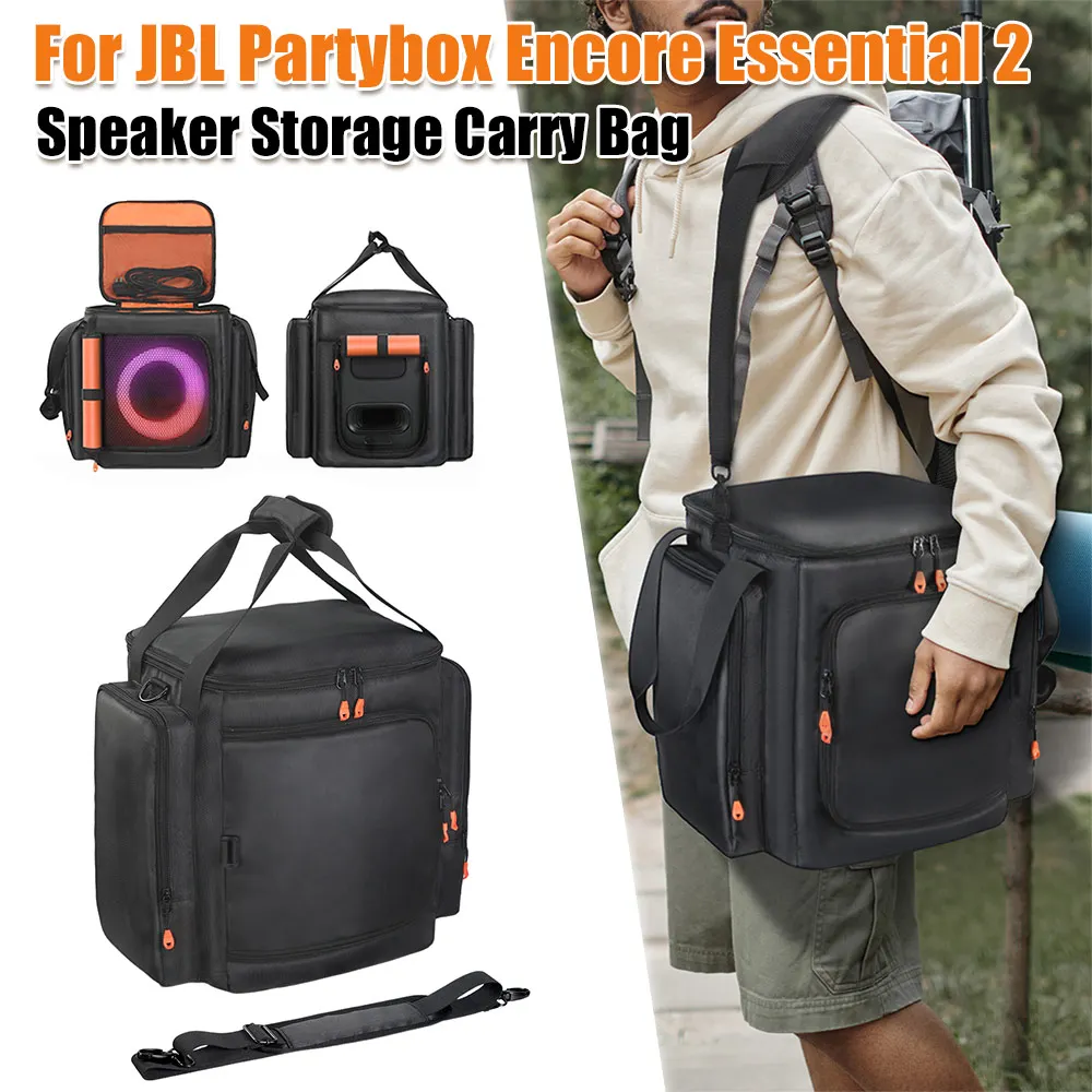 Bolsa de Almacenamiento para Altavoz JBL Partybox Encore Essential 2 de Doble Cara, Bolsa de Transporte Antigolpes y Antiarañazos para Encore Essential