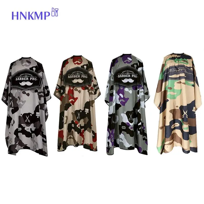 Barber Cloth Camouflage Pattern Hairdresser Apron Hair Cutting Gown Pro Salon