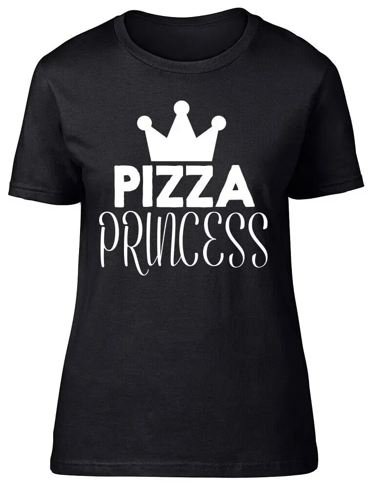 Pizza Princess Ladies Womens Fitted T-Shirt