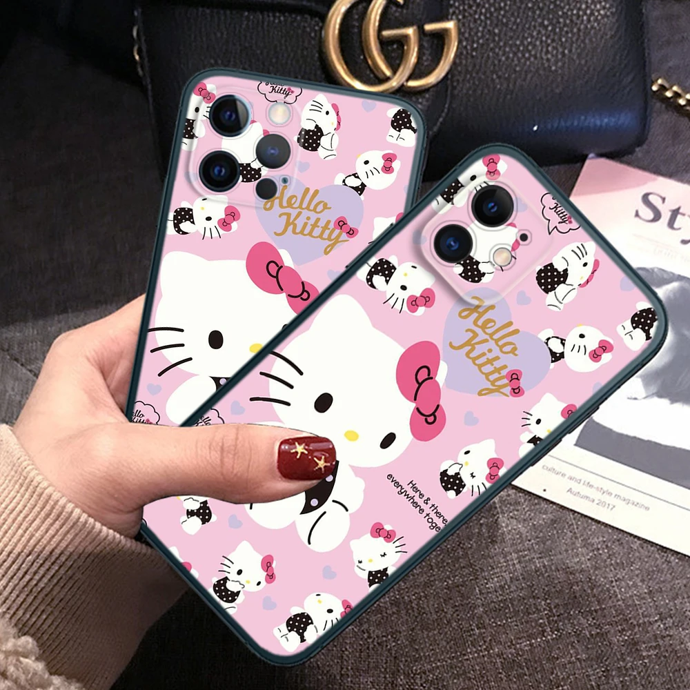 Z62 Hello Kitty Zacht Hoesje Voor Xiaomi Redmi 7a 8 8a 9 9a 9c Nfc 10a 9T 10x Note 8T 10 Pro Max 11 11S