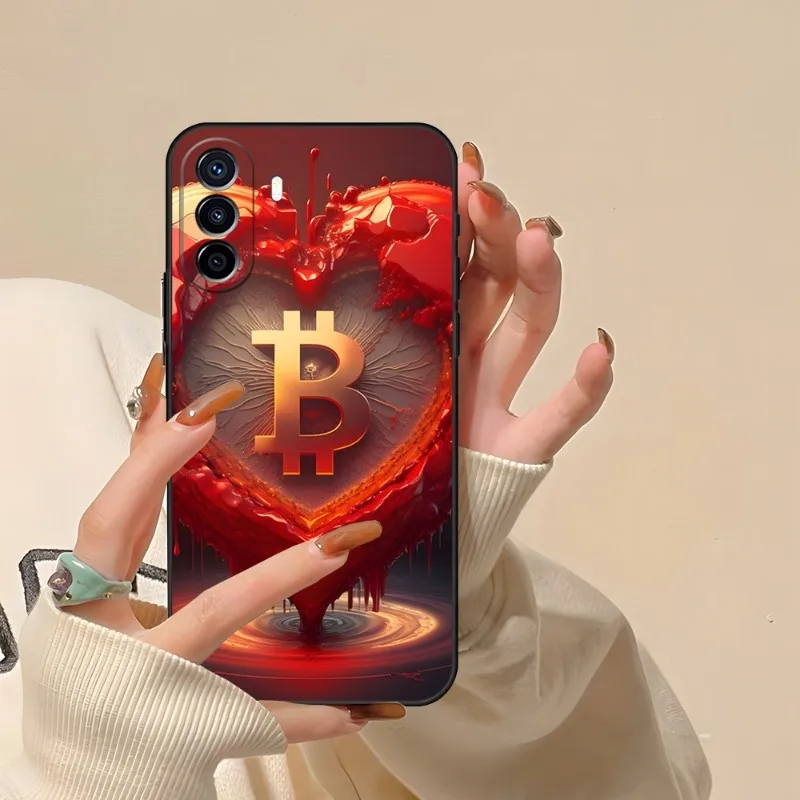 Crypto Currency Bitcoin BTC Creativity Letter Phone Case For Redmi 8 10 Poco X3 9 X3Nfc 12 9T X3 9A 10 Pro Note 12 11 X5 Pro 8