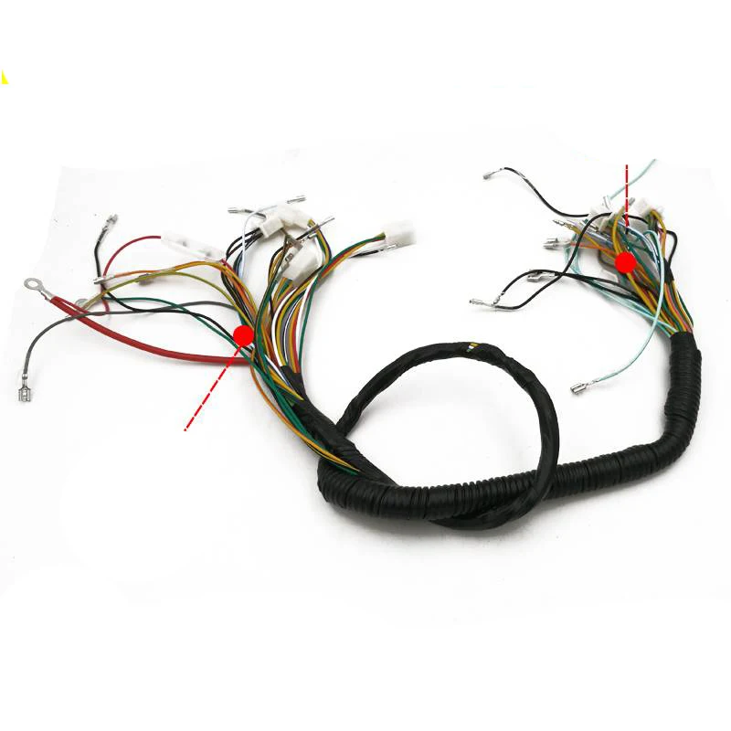 Motorcycle Electrical Wiring Harness Wire Cable For Jialing Honda Dayang Lifan JH70 CD70 C70 JL70 70cc Kick/Electrical Starter