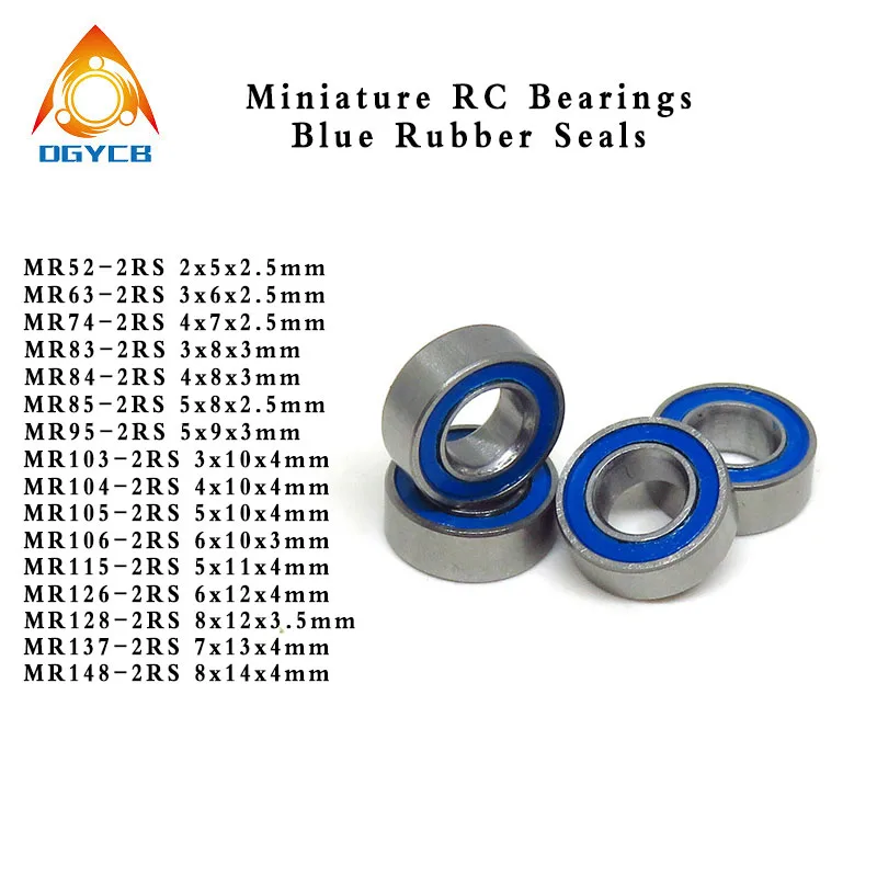 10szt MR84 2RS 4x8x3 mm Mini Łożyska Miniaturowe MR52 MR63 MR74 MR83 MR85 MR95 MR104 MR105 MR106 MR115 MR117 MR126 MR128 MR148