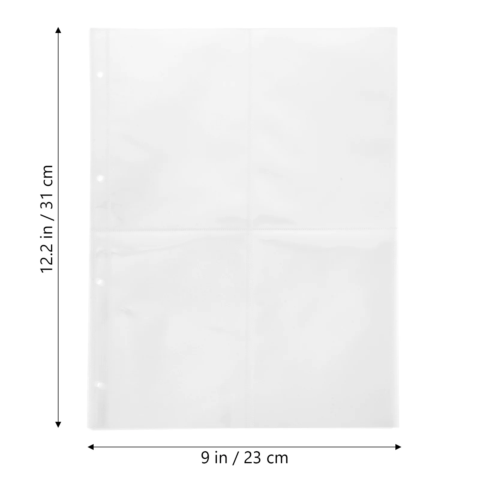 

60pcs A4 Transparent Photo Album Pages Clear Protective Sleeves For Magazines Posters Photos Cards Storage Premium Plastic