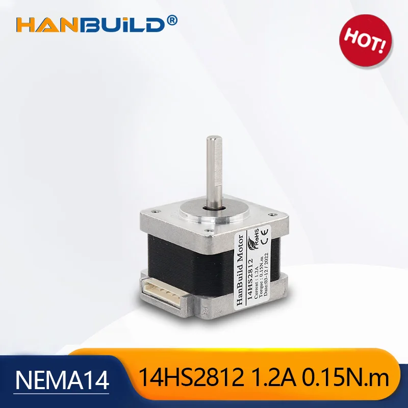 High-Quality Nema 14 Stepper Motor 35X28mm 1.2A 0.15N.m 14HS2812 for CNC milling machine Stepper Motor