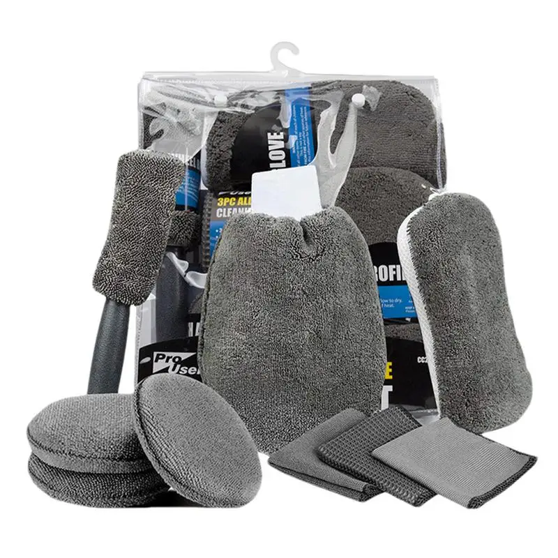 

Car Wash Detailing Set Car Cleaning Brushes Sponges Towels For Car Air Vents Rim Cleaning Dirt Dust Clean Tools