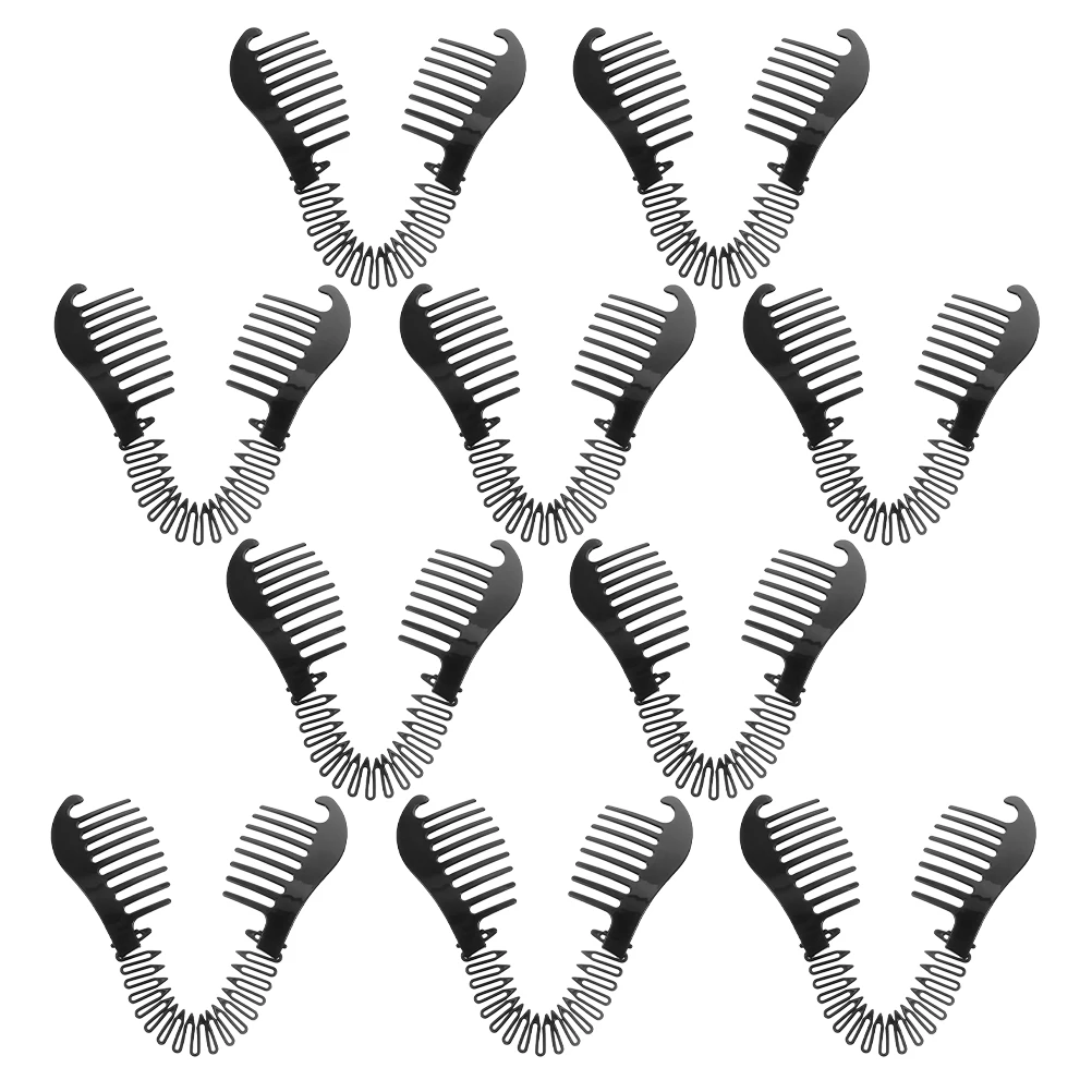

10pcs Banana Clips Women Large Plastic Ponytail Holders Grip For Thick Fine Hair Stylish Hair Styling Accessories