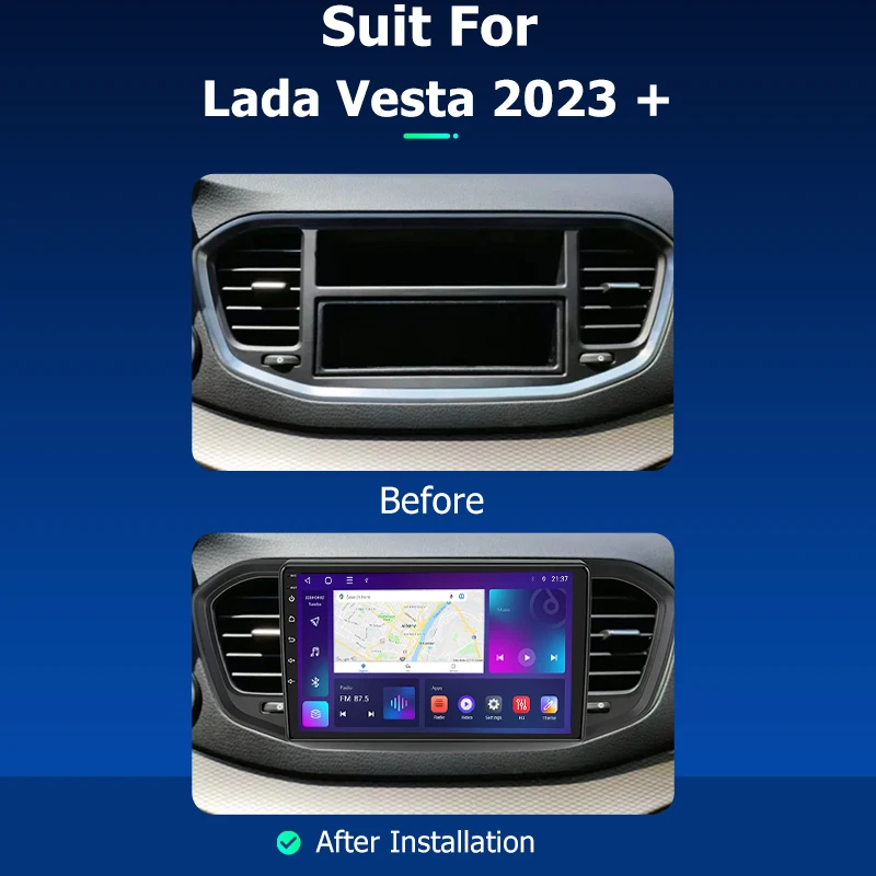 Android Car Radio GPS Navigation Multimedia Video Player for Lada Vesta 2023 Stereo Tape Recorder Screen Head Unit