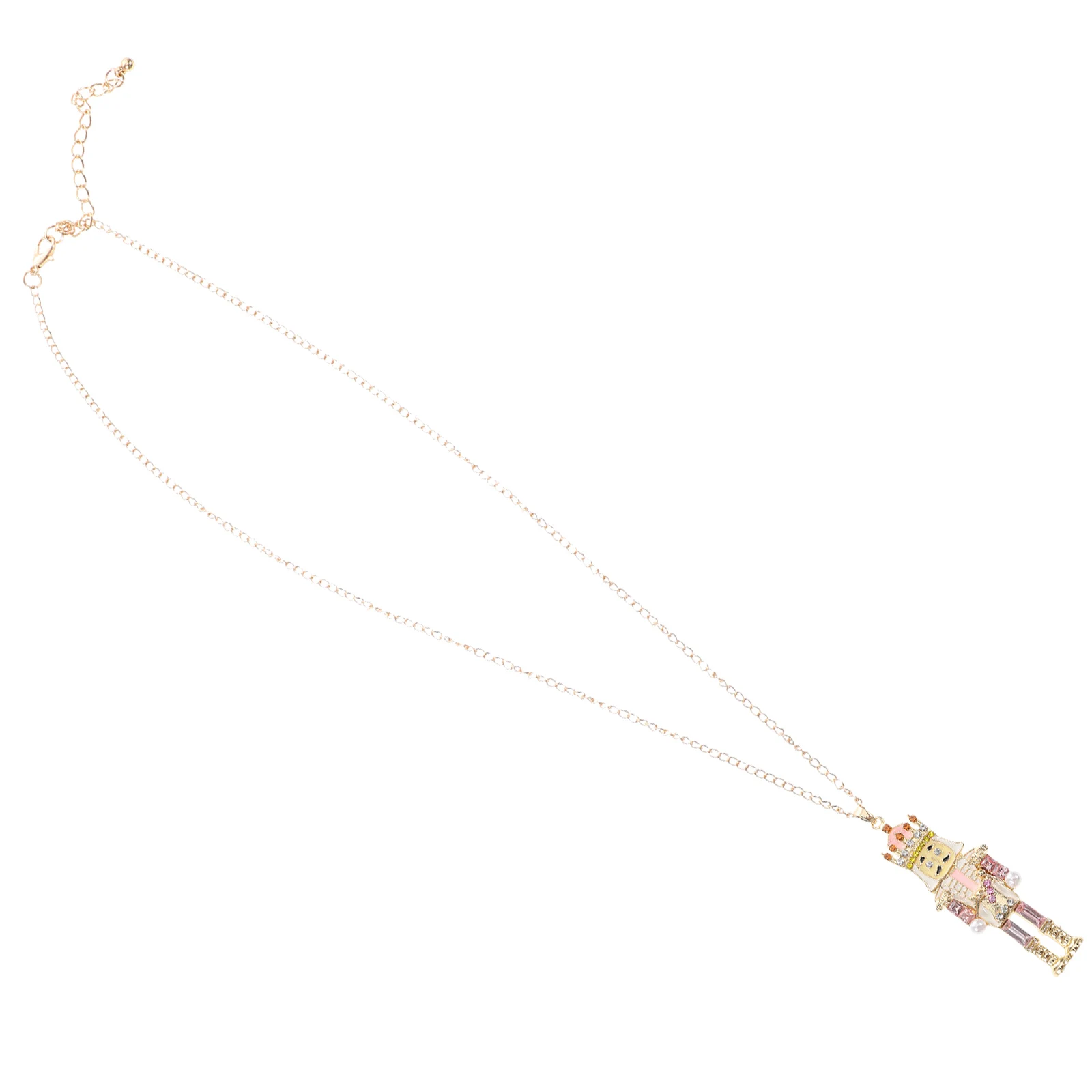 

Nutcracker Pendant Necklace Holidays for Women Funny Alloy Christmas Festive Ballet Gingerbread