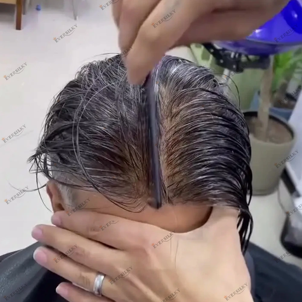 

80% 90% плотность, супер тонкая кожа, необнаружимая естественная линия волос, мужские человеческие волосы, капиллярный протез, микрокожа, 0,02 мм, мужской парик из искусственной кожи