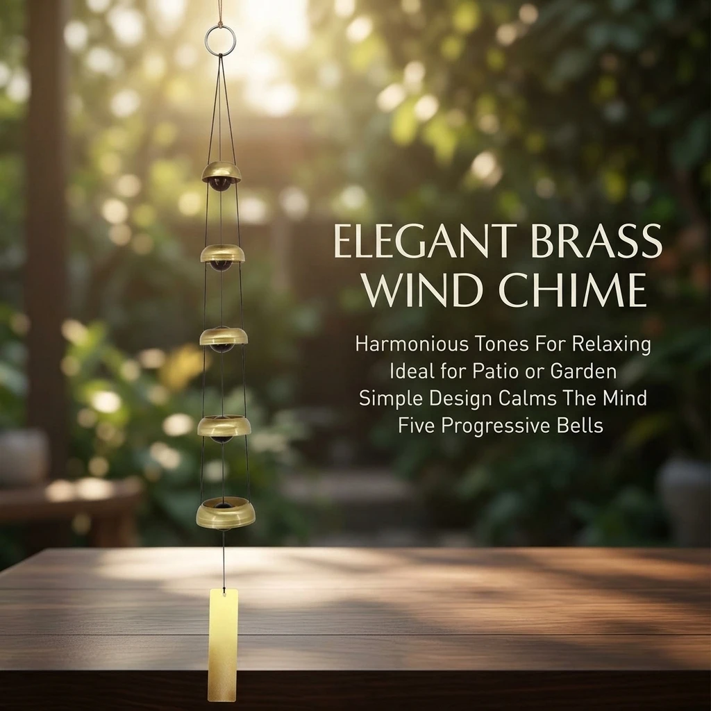 Japanese Style Metal Wind Chimes Outdoor Decoration Bells Feng-Shui Prayer Hanging Ornament For Garden Home Courtyard