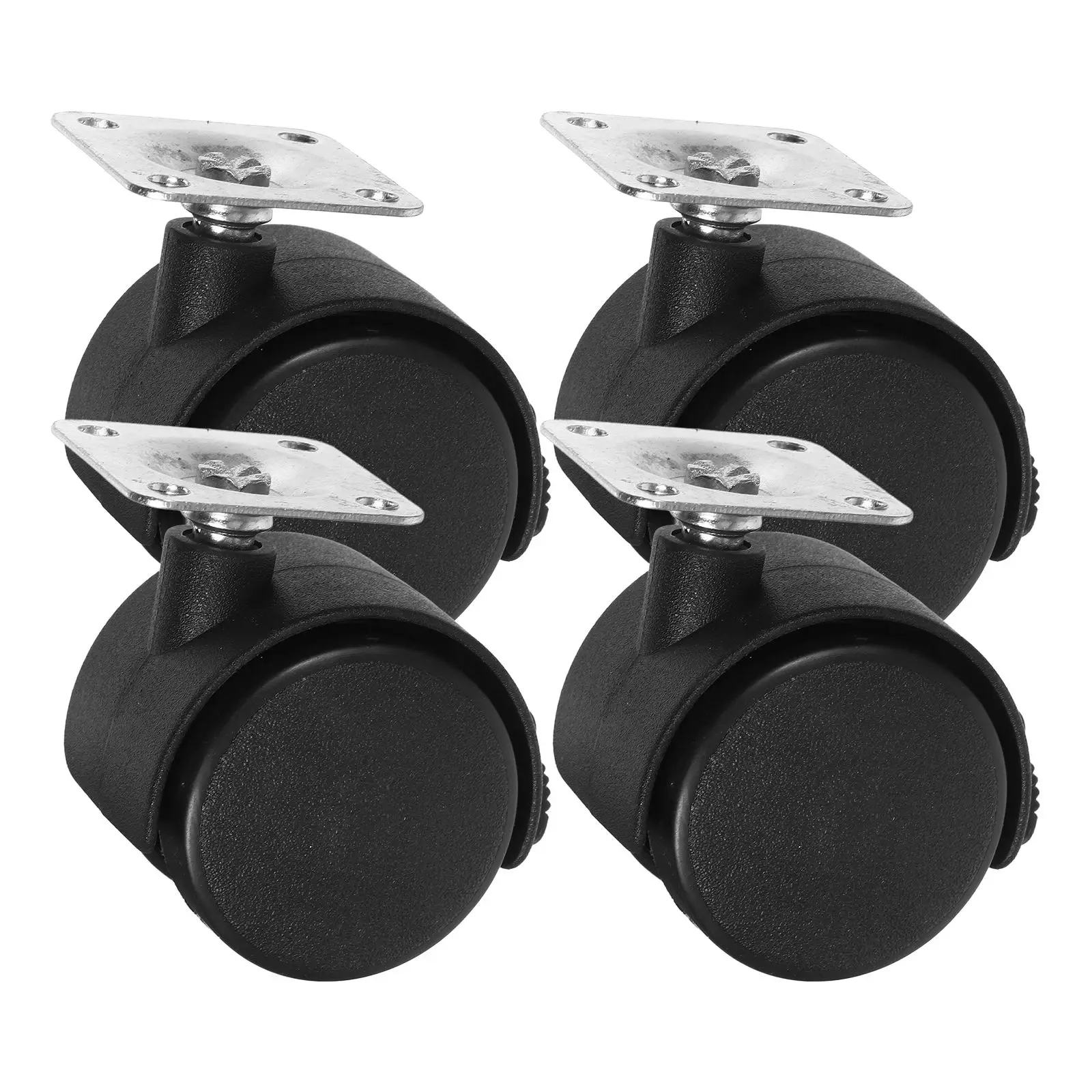 

4 Pcs Furniture Caster Cart Wheels for Trolley Small Casters Rotating Heavy Loads Self-adhesive