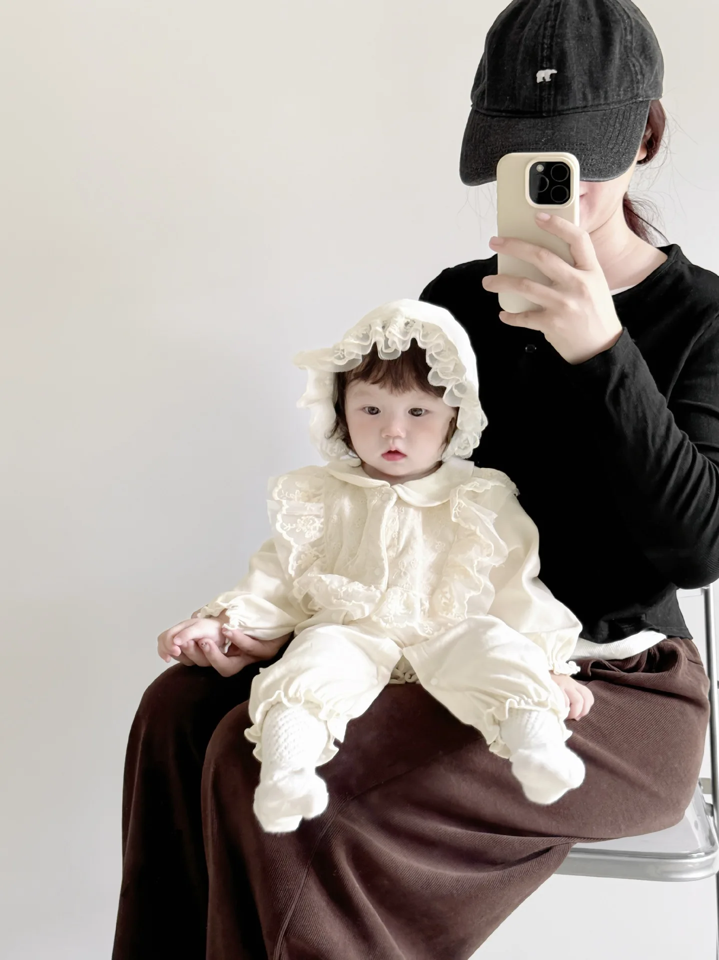 Cotton Newborn Baby Clothes for Spring and Autumn Girls Baby Lace Rompers 2026 New Sweet Princess Jumpsuit