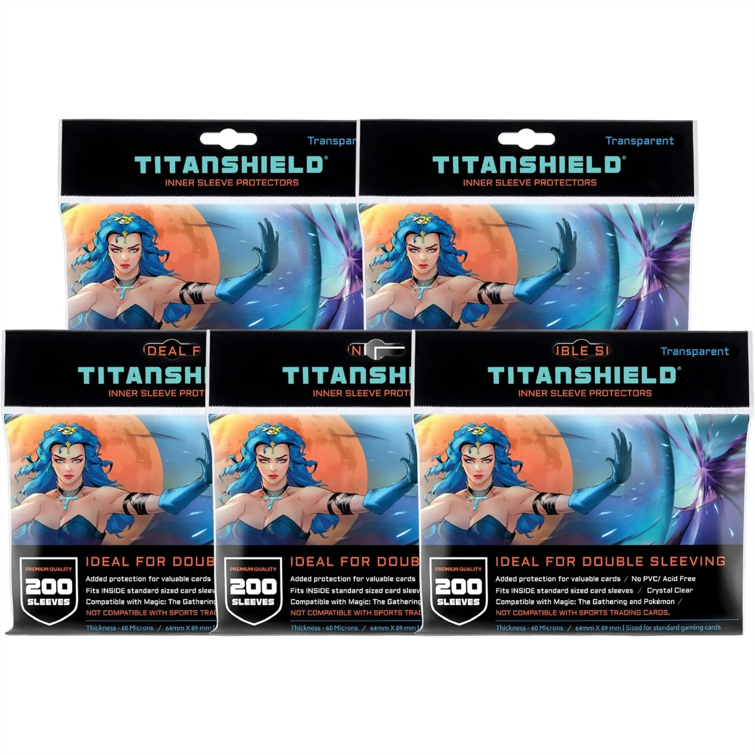 

Clear Transparent Inner Sleeves 1000 Ct For Trading Cards Double Sleeving 64x89mm