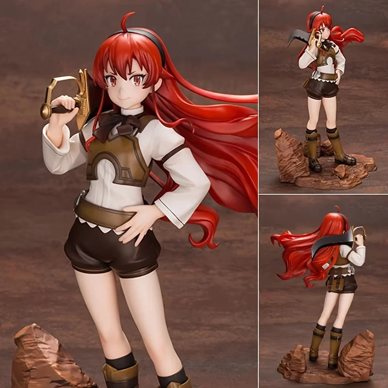 An anime character action doll - collectible statue model toy with a fine base - durable ABS material