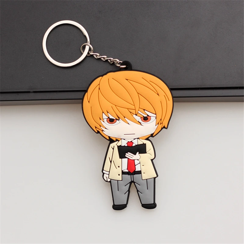 Anime DEATH NOTE Yagami Light L Lawliet Ryuk Cosplay llaveros de PVC suave accesorios regalos de navidad