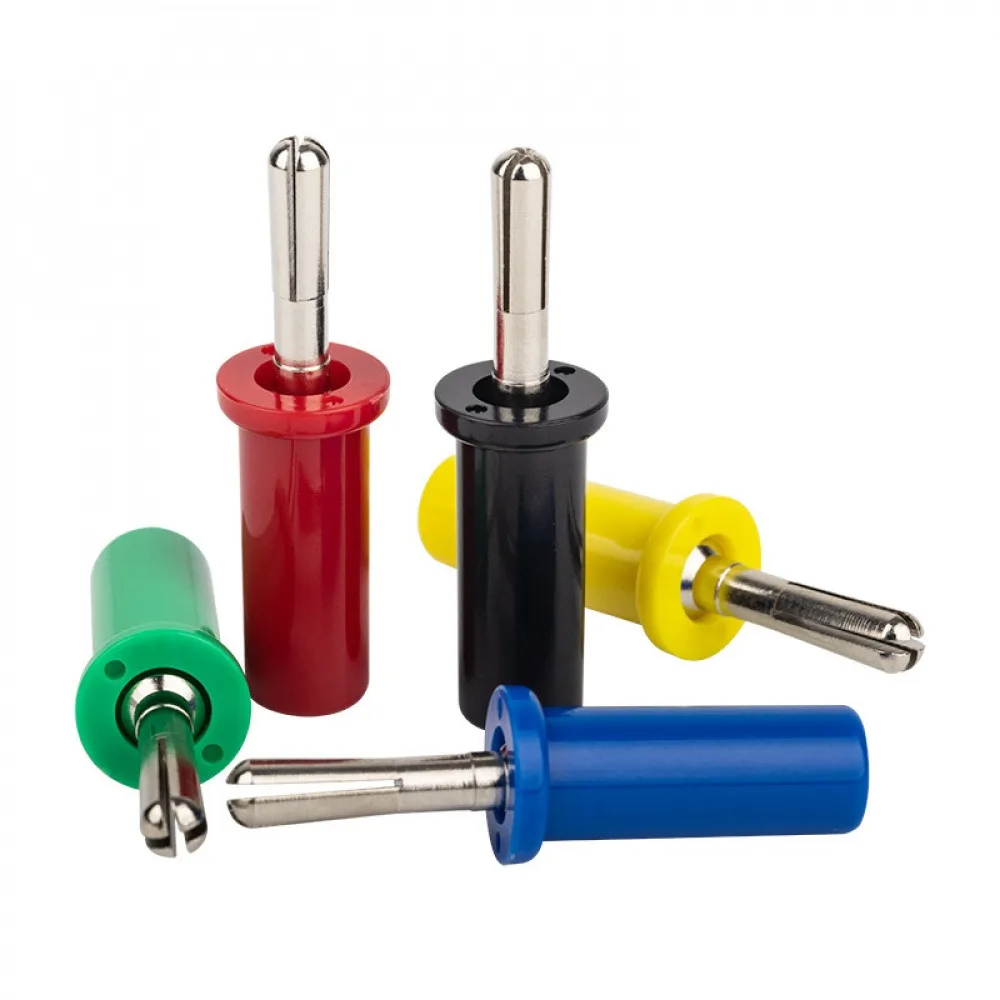 

Banana Plug Connection Terminal Post ​4mm 32A 3000V Cross-slotted Banana Plug Nickel-plated Copper Welded Solid 5PCS