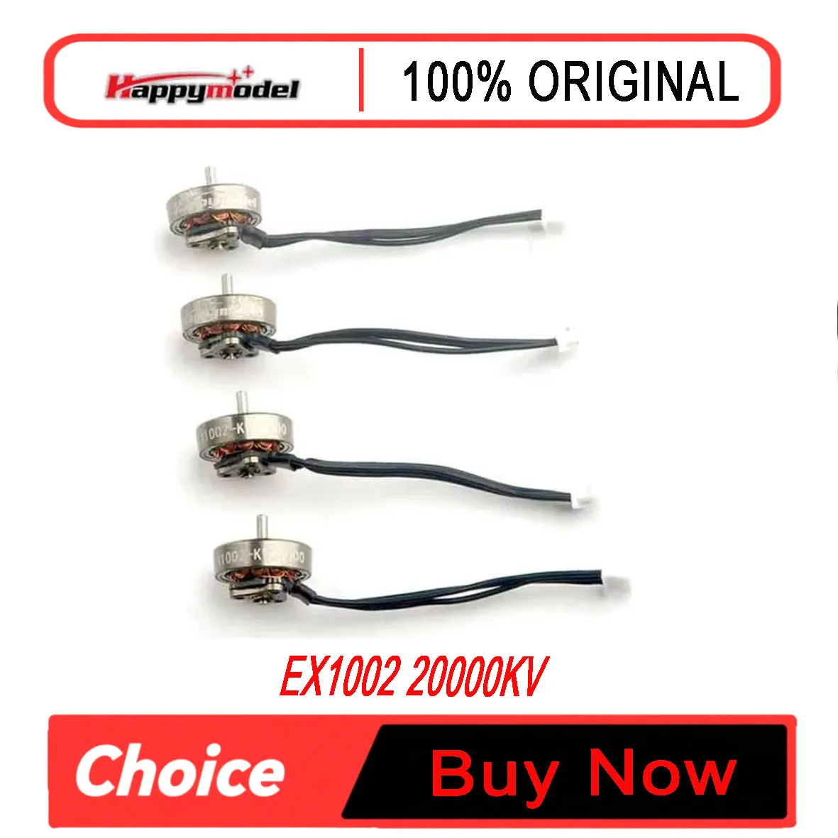 Happymodel EX1002 20000KV High-Speed 1S Brushless Motor 1.5mm Shaft for Mobula7/Moblite7 HDZERO 1S Whoop FPV Racing Drone Parts