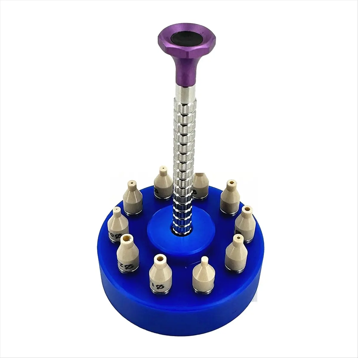 A77K Acrylic Watch Hands Fitting Tool 10 Sizes Setting Press Presser Setter Watch Repair Tools for Watchmaker Accessories