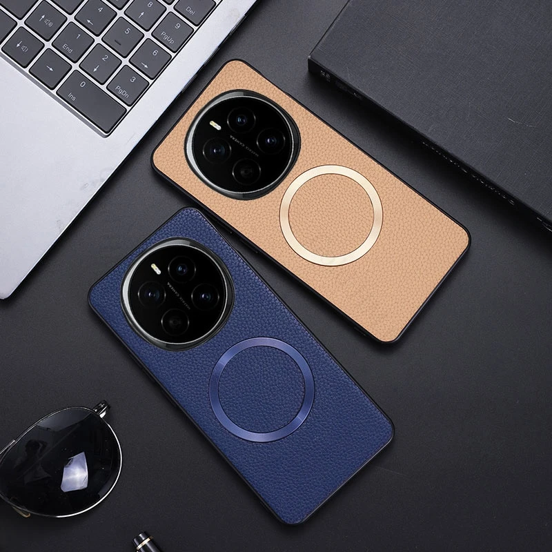 Casing Kulit Pengisian Daya Nirkabel untuk Huawei Magic 7 Lite 6 Pro, untuk Honor X60 200 Pro X9C, Bumper Lembut Anti Benturan Pelindung