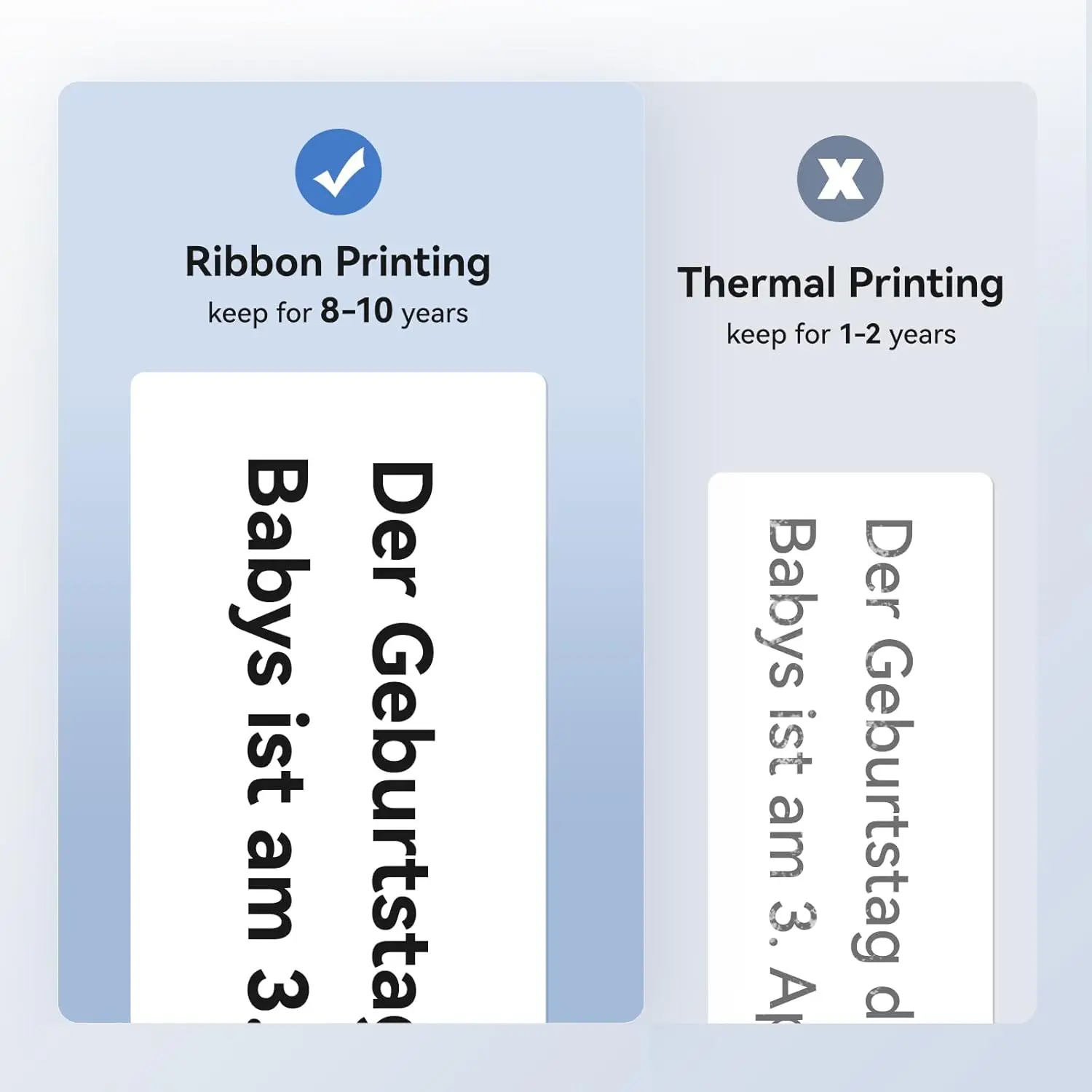 Special Carbon Ribbon for Niimbot M2 Label Printer Label Ribbons Barcode Label Maker Color Ribbon Black Red Golden Blue White