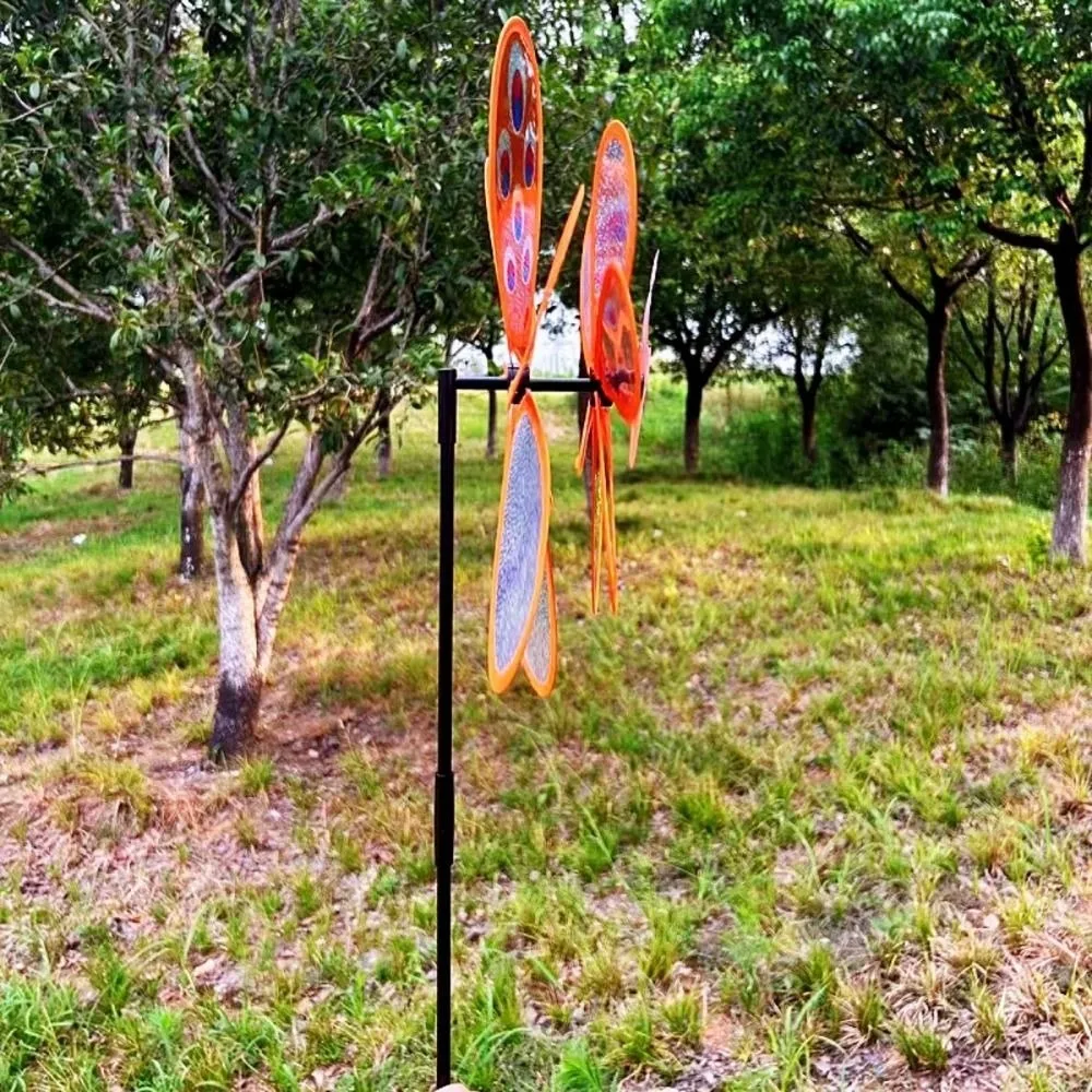 다양한 스타일의 공작새 반짝이 풍차 36/38cm PVC 어린이용 작약꽃 대형 풍차 이중층 피크닉 장식 장난감